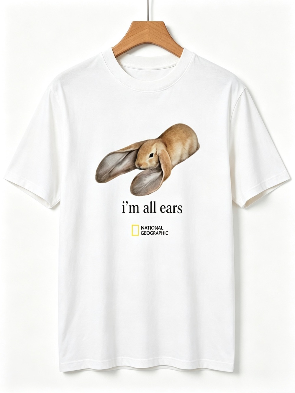 National Geographic 'I'm All Ears' Short Sleeve Graphic T-shirt Unisex
